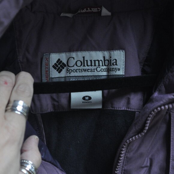 Columbia Purple Hooded Jacket Zip Up Coat - Picture 5 of 6